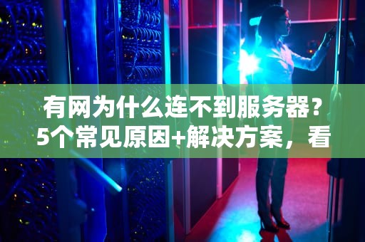 有网为什么连不到服务器？5个常见原因+解决方案，看完秒懂！
