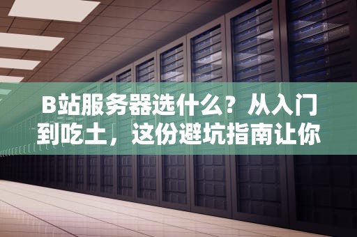 B站服务器选什么？从入门到吃土，这份避坑指南让你秒变老司机！