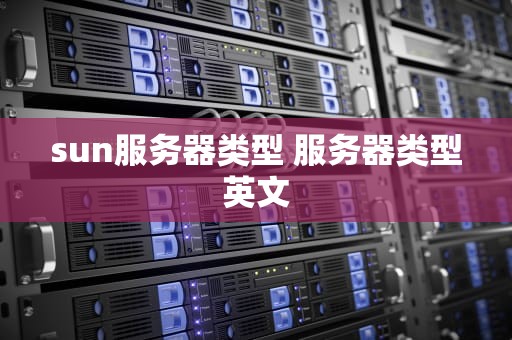 sun服务器类型 服务器类型英文