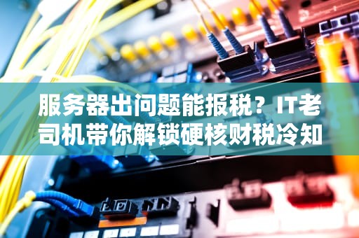 服务器出问题能报税？IT老司机带你解锁硬核财税冷知识！