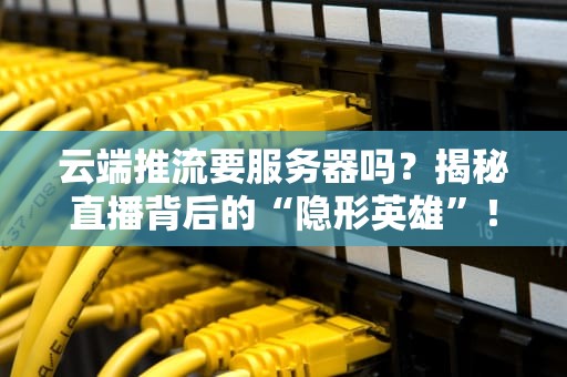 云端推流要服务器吗？揭秘直播背后的“隐形英雄”！