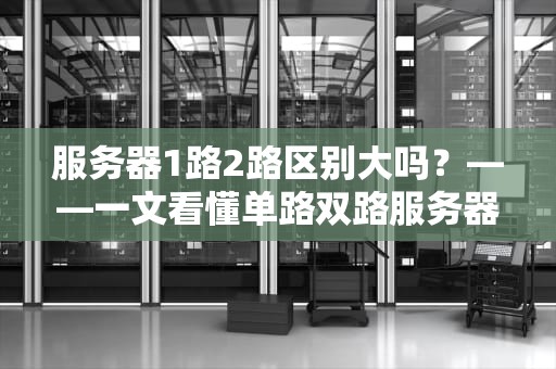 服务器1路2路区别大吗？——一文看懂单路双路服务器的选择门道