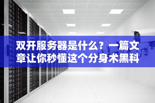 双开服务器是什么？一篇文章让你秒懂这个分身术黑科技！