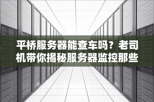 平桥服务器能查车吗？老司机带你揭秘服务器监控那些事儿！
