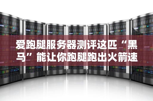 爱跑腿服务器测评这匹“黑马”能让你跑腿跑出火箭速度吗？