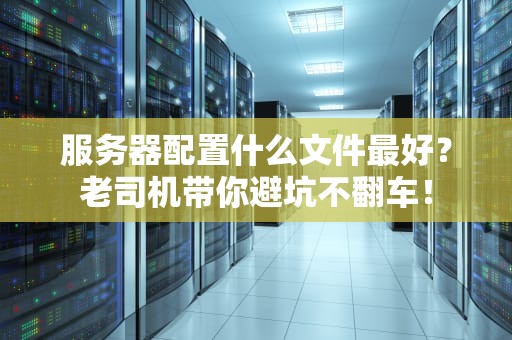 服务器配置什么文件最好？老司机带你避坑不翻车！