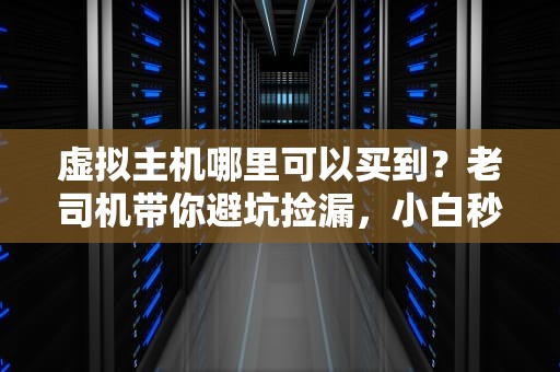 虚拟主机哪里可以买到？老司机带你避坑捡漏，小白秒变老鸟！