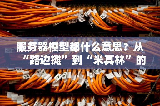 服务器模型都什么意思？从“路边摊”到“米其林”的硬核科普！