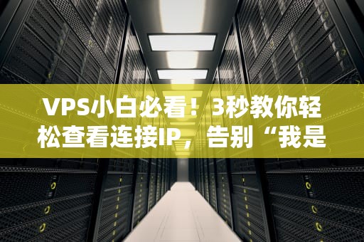 VPS小白必看！3秒教你轻松查看连接IP，告别“我是谁我在哪”灵魂拷问