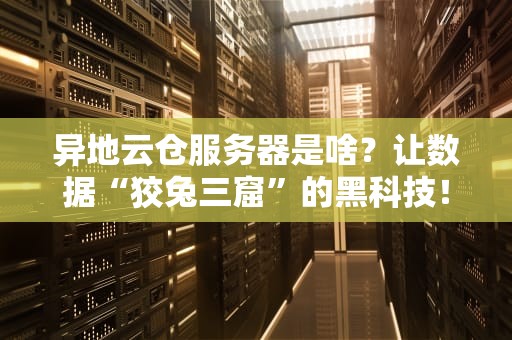 异地云仓服务器是啥？让数据“狡兔三窟”的黑科技！