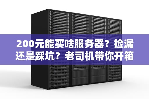 200元能买啥服务器？捡漏还是踩坑？老司机带你开箱测评！