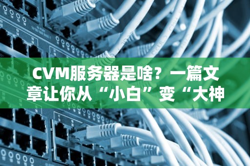 CVM服务器是啥？一篇文章让你从“小白”变“大神”！