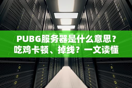 PUBG服务器是什么意思？吃鸡卡顿、掉线？一文读懂游戏服务器的那些事儿！