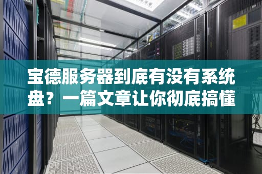 宝德服务器到底有没有系统盘？一篇文章让你彻底搞懂！