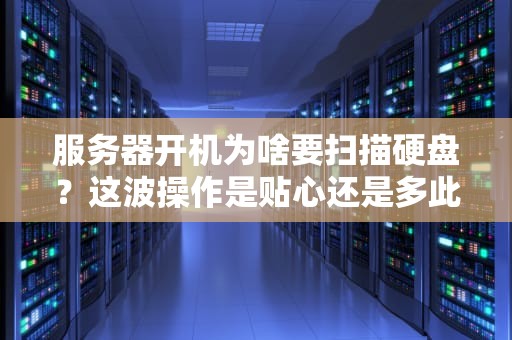 服务器开机为啥要扫描硬盘？这波操作是贴心还是多此一举？