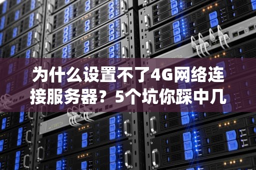 为什么设置不了4G网络连接服务器？5个坑你踩中几个？(附解决方案)