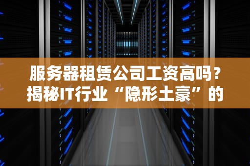 服务器租赁公司工资高吗？揭秘IT行业“隐形土豪”的薪资真相！