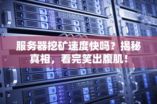 服务器挖矿速度快吗？揭秘真相，看完笑出腹肌！
