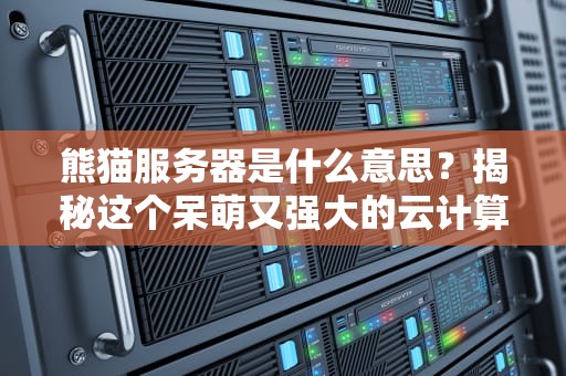 熊猫服务器是什么意思？揭秘这个呆萌又强大的云计算新宠！