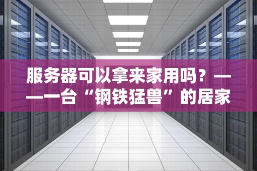 服务器可以拿来家用吗？——一台“钢铁猛兽”的居家改造指南