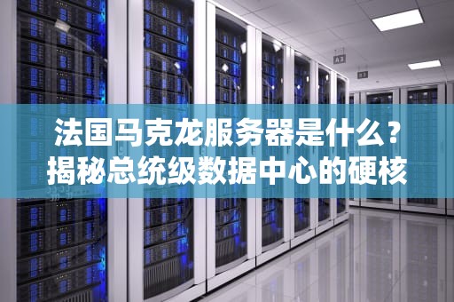 法国马克龙服务器是什么？揭秘总统级数据中心的硬核实力！