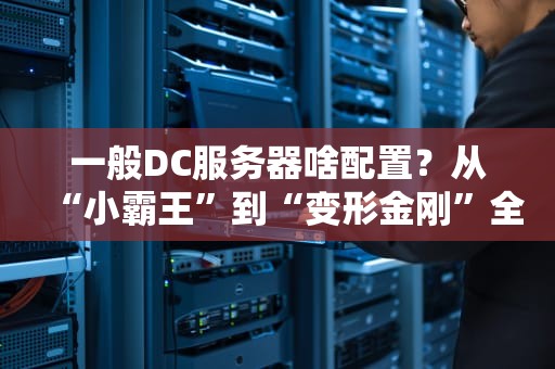 一般DC服务器啥配置？从“小霸王”到“变形金刚”全解析！
