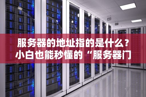 服务器的地址指的是什么？小白也能秒懂的“服务器门牌号”指南！