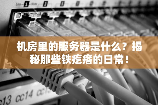 机房里的服务器是什么？揭秘那些铁疙瘩的日常！