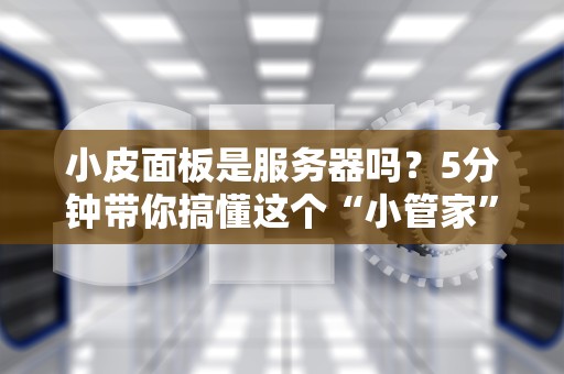 小皮面板是服务器吗？5分钟带你搞懂这个“小管家”的真面目！