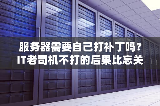 服务器需要自己打补丁吗？IT老司机不打的后果比忘关冰箱门还酸爽！