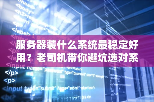 服务器装什么系统最稳定好用？老司机带你避坑选对系统！