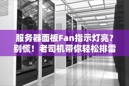 服务器面板Fan指示灯亮？别慌！老司机带你轻松排雷