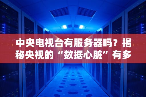 中央电视台有服务器吗？揭秘央视的“数据心脏”有多强大！