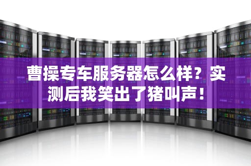 曹操专车服务器怎么样？实测后我笑出了猪叫声！