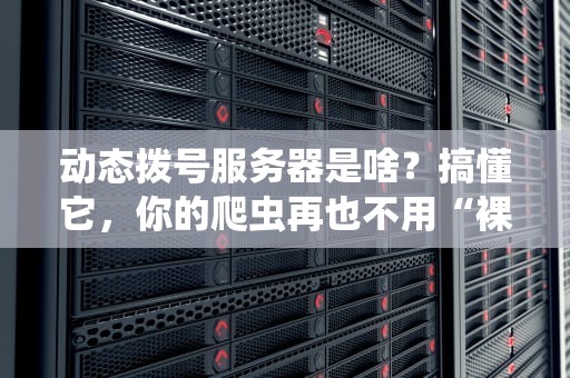 动态拨号服务器是啥？搞懂它，你的爬虫再也不用“裸奔”了！