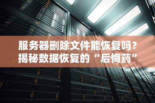 服务器删除文件能恢复吗？揭秘数据恢复的“后悔药”原理