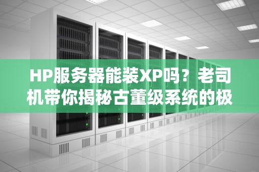 HP服务器能装XP吗？老司机带你揭秘古董级系统的极限挑战！