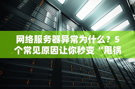 网络服务器异常为什么？5个常见原因让你秒变“甩锅侠”