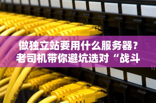 做独立站要用什么服务器？老司机带你避坑选对“战斗鸡”！
