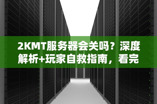 2KMT服务器会关吗？深度解析+玩家自救指南，看完秒懂！
