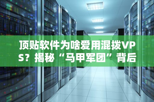 顶贴软件为啥爱用混拨VPS？揭秘“马甲军团”背后的技术骚操作！