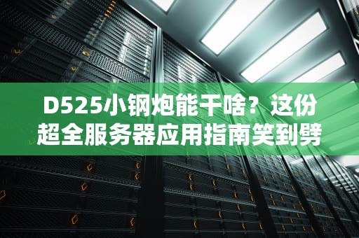 D525小钢炮能干啥？这份超全服务器应用指南笑到劈叉！