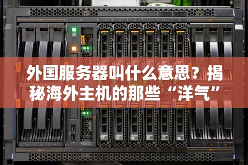 外国服务器叫什么意思？揭秘海外主机的那些“洋气”别名！