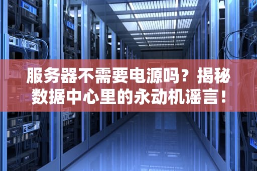 服务器不需要电源吗？揭秘数据中心里的永动机谣言！