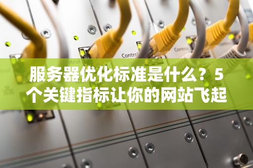 服务器优化标准是什么？5个关键指标让你的网站飞起来！