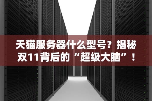 天猫服务器什么型号？揭秘双11背后的“超级大脑”！（附性能炸裂实测）