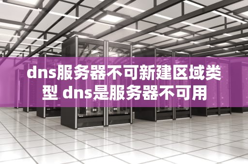 dns服务器不可新建区域类型 dns是服务器不可用