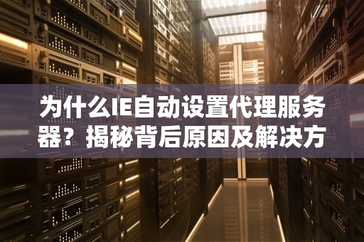 为什么IE自动设置代理服务器？揭秘背后原因及解决方法！