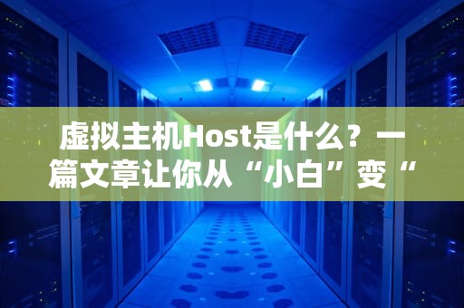 虚拟主机Host是什么？一篇文章让你从“小白”变“大神”！（附超实用选购指南）