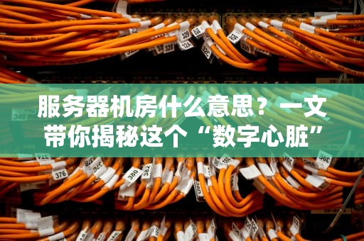 服务器机房什么意思？一文带你揭秘这个“数字心脏”的奥秘！